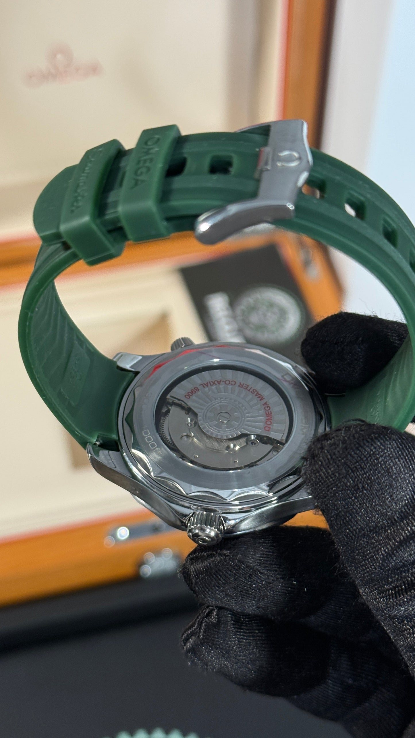 OMG SEAMASTER (PLATA/VERDE) CAUCHO