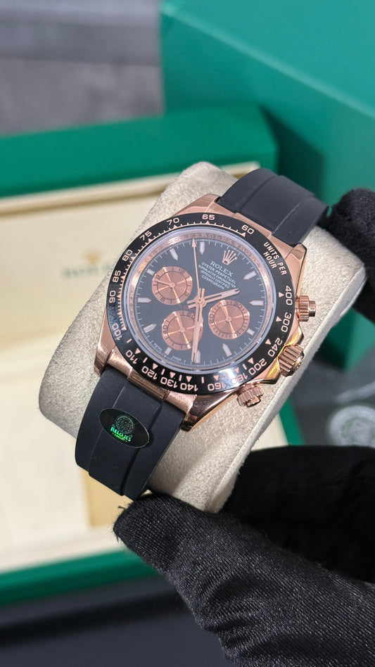 RLX DAYTONA (ORO ROSA/NEGRO) GOMA V2