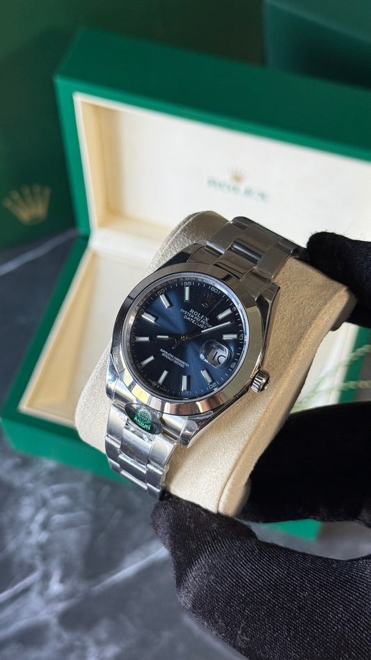 RLX DATEJUST (AZUL/PLATA) LISO 41MM