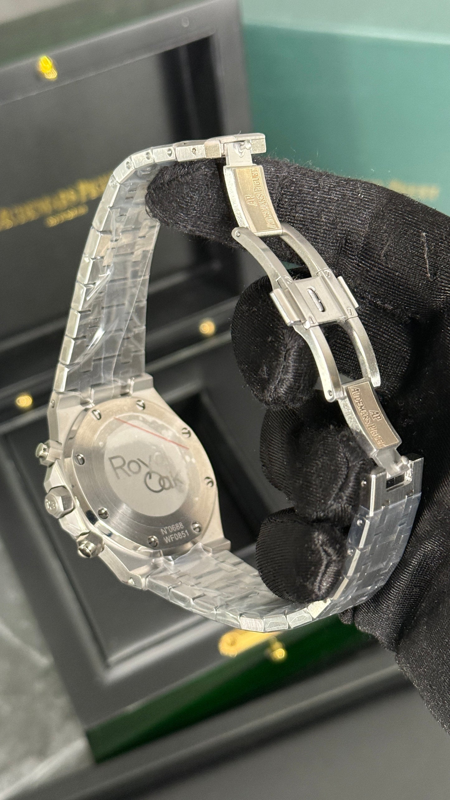 AP ROYAL OAK CRONÓGRAFO (PLATA/AZUL CLR)