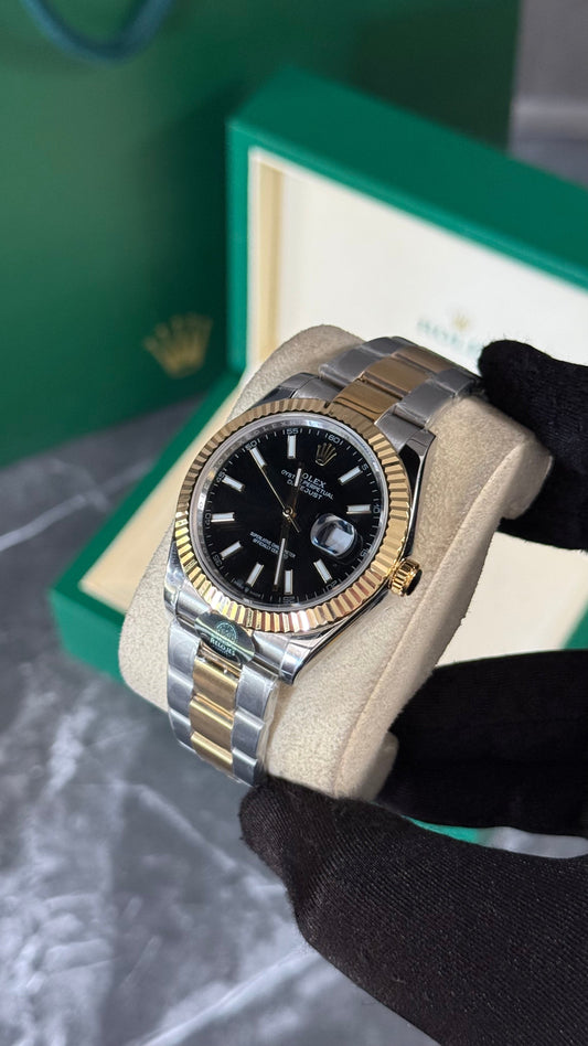 RLX DATEJUST (BICOLOR/ NEGRO) 41mm