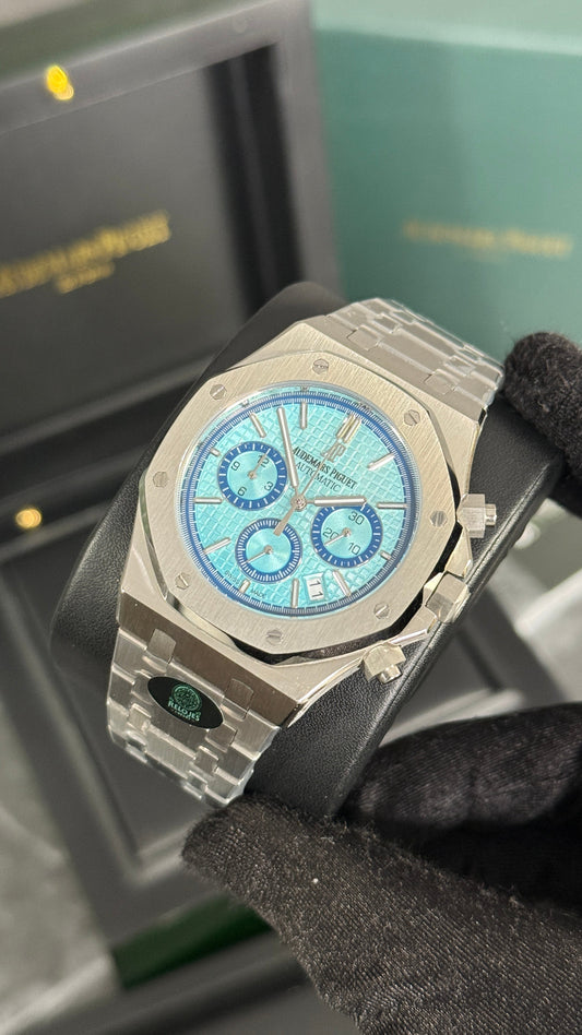 AP ROYAL OAK CRONÓGRAFO (PLATA/AZUL CLR)