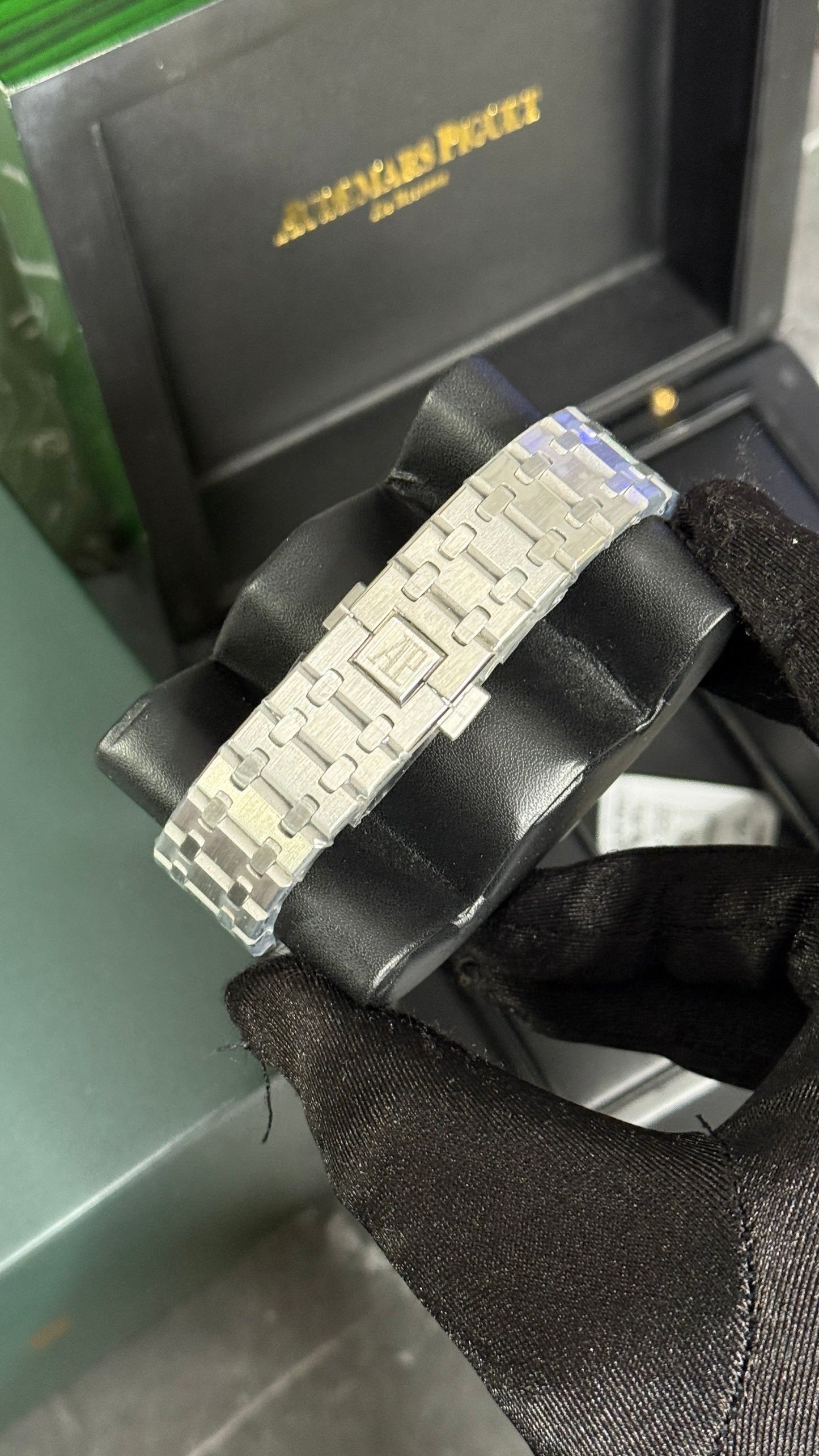 AP ROYAL OAK CRONÓGRAFO (PLATA/VERDE)