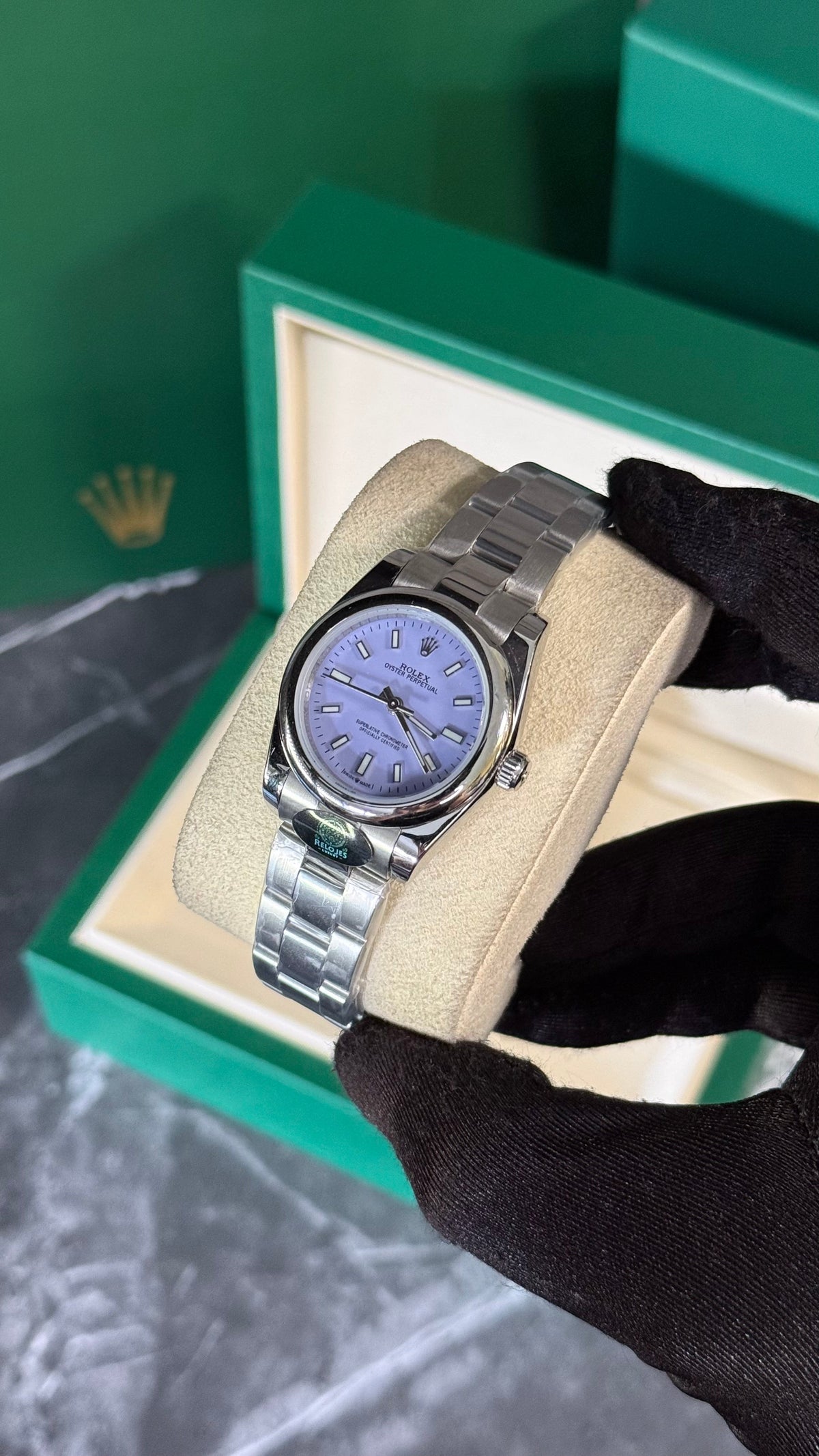 RLX OYSTER PERPETUAL (PLATA/LILA) 31mm