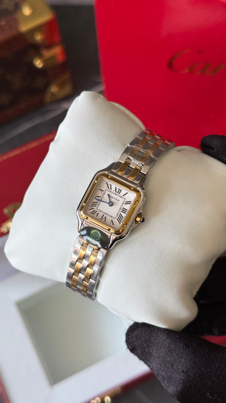CRT PANTHÈRE BICOLOR (ORO ROSA / PLATA) 22MM
