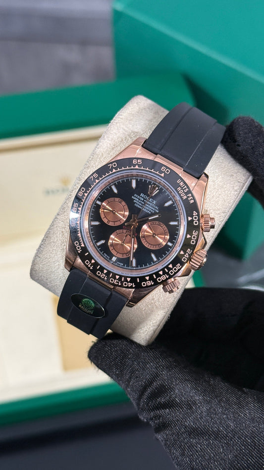 RLX DAYTONA (ORO ROSA/NEGRO) GOMA V2