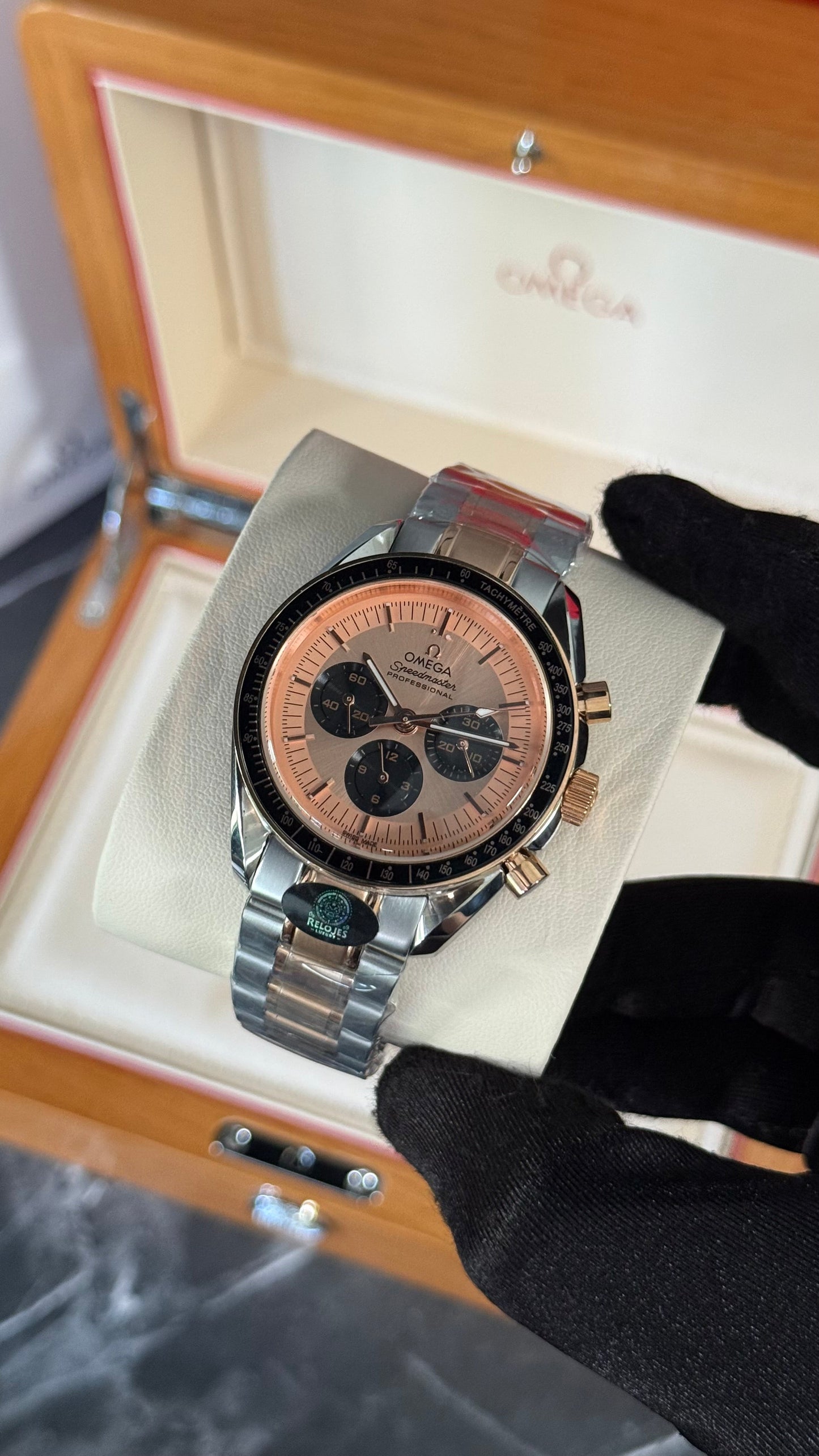 OMG SPEEDMASTER (ORO ROSA/ PLATA)
