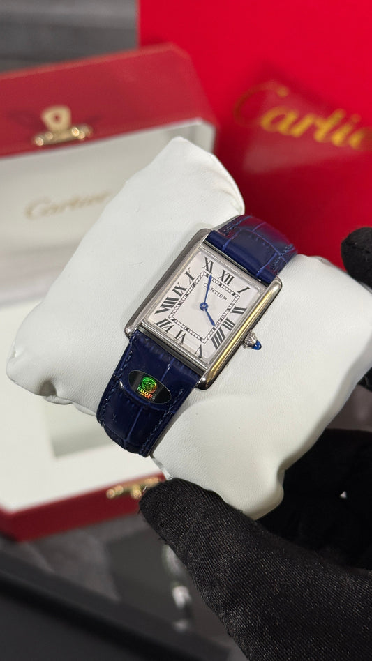 CRT TANK LOUIS (PLATA/BLANCO/AZUL) 26MM