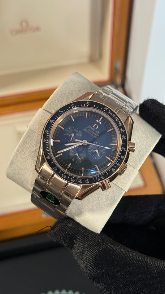 OMG SPEEDMASTER (ORO ROSA/NEGRO) AUTOMÁTICO