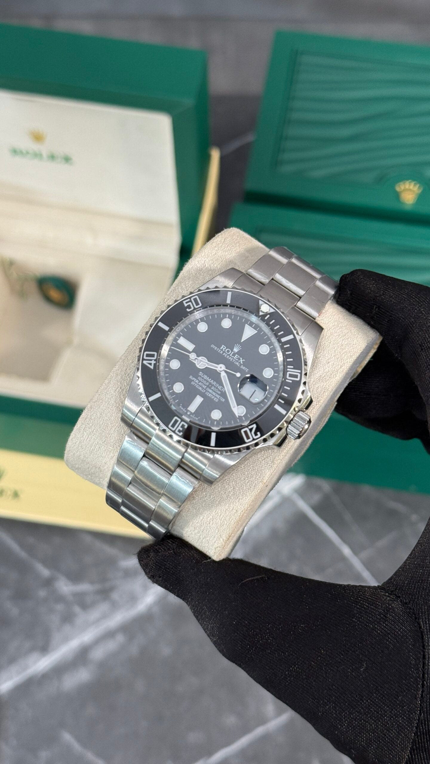 RLX SUBMARINER (PLATA/NEGRO)