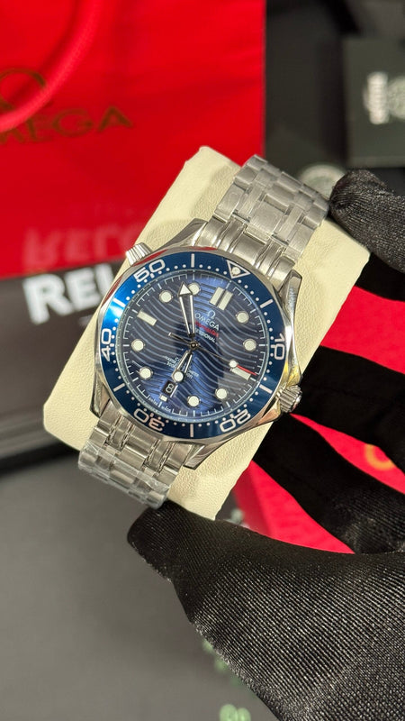 OMG SEAMASTER (PLATA/AZUL)