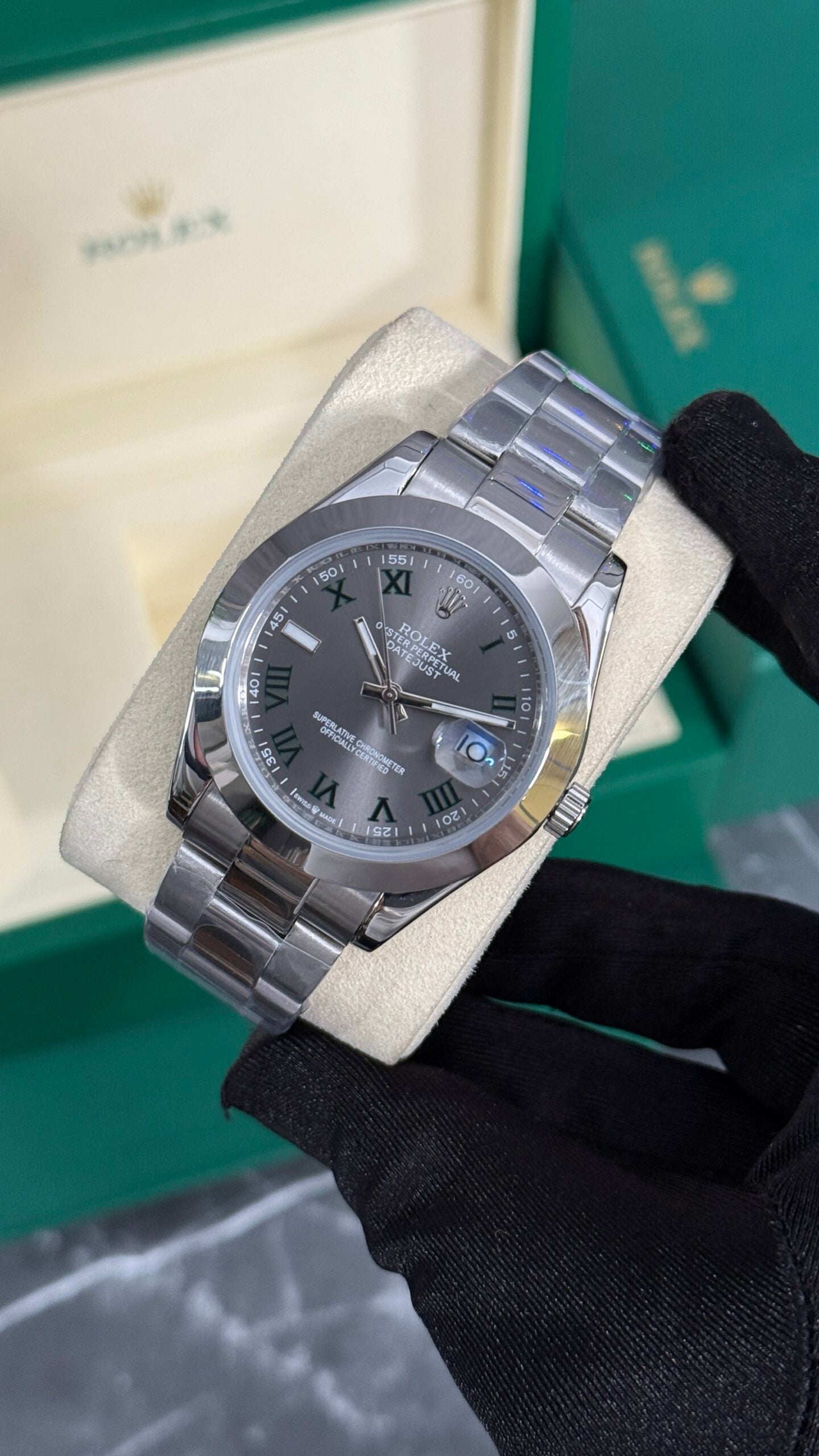 RLX DATEJUST WIMBLEDON LISO