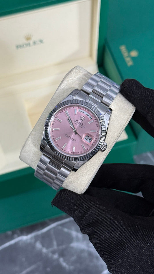 RLX DAY-DATE (PLATA/ROSA)