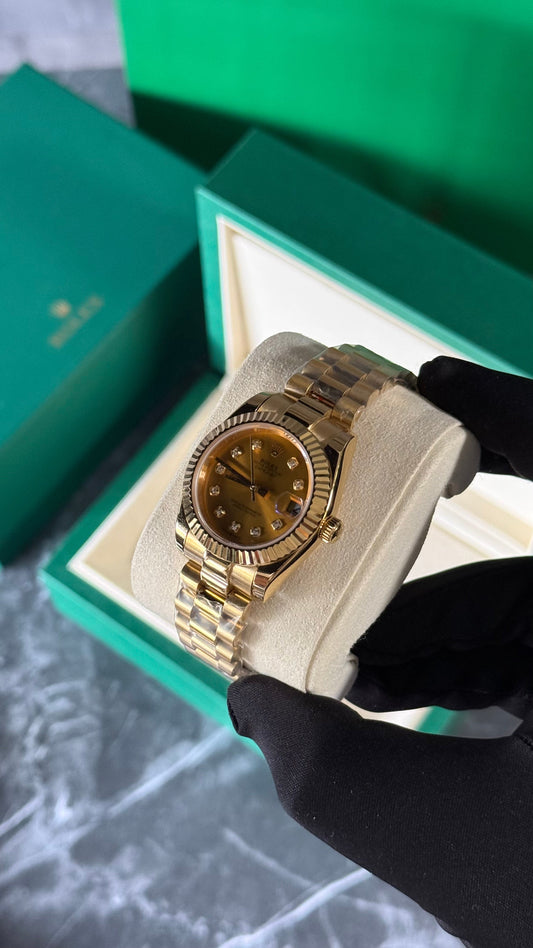 RLX DATEJUST (FULL ORO) 31mm  PRESIDENT