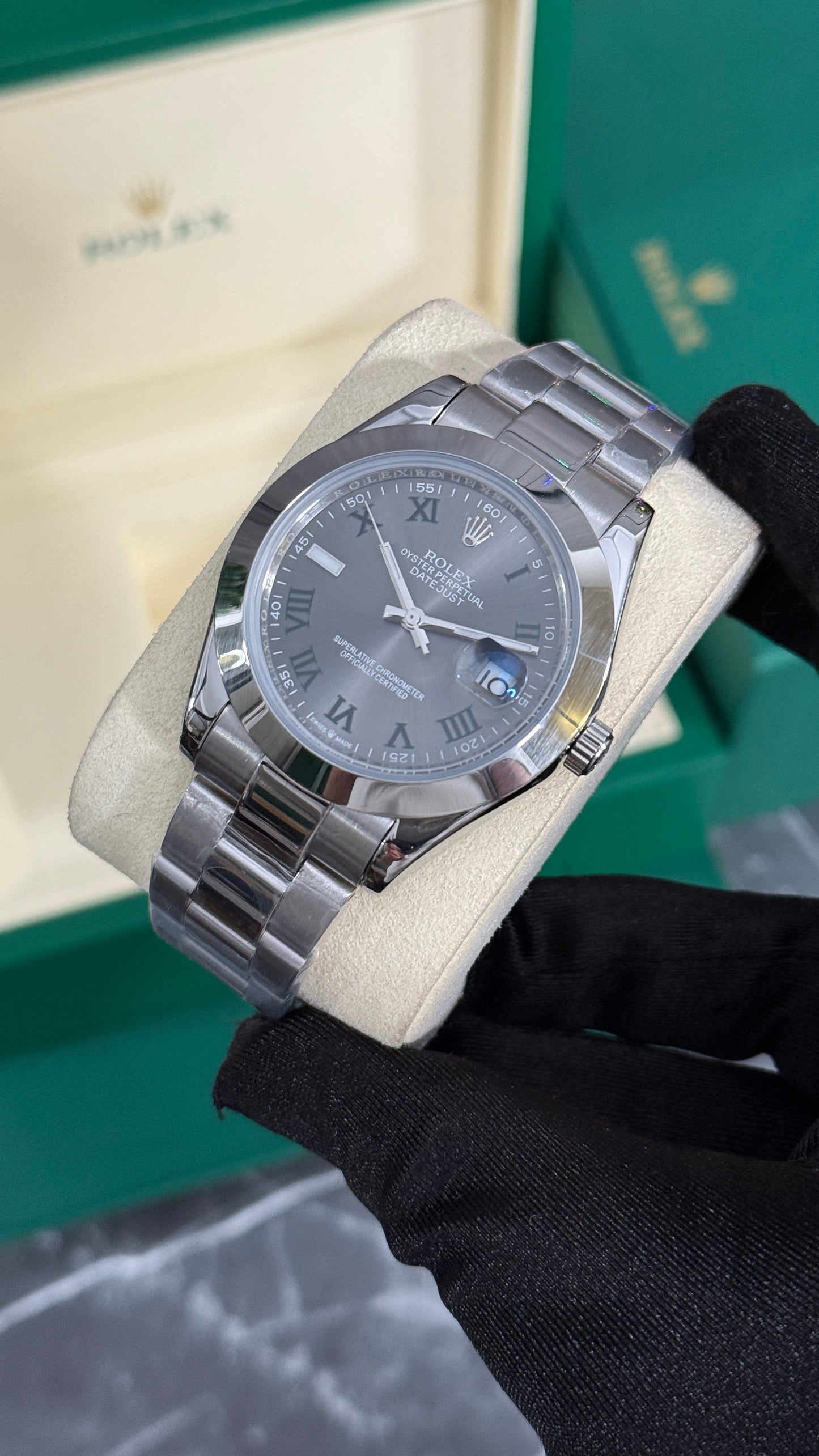 RLX DATEJUST WIMBLEDON LISO