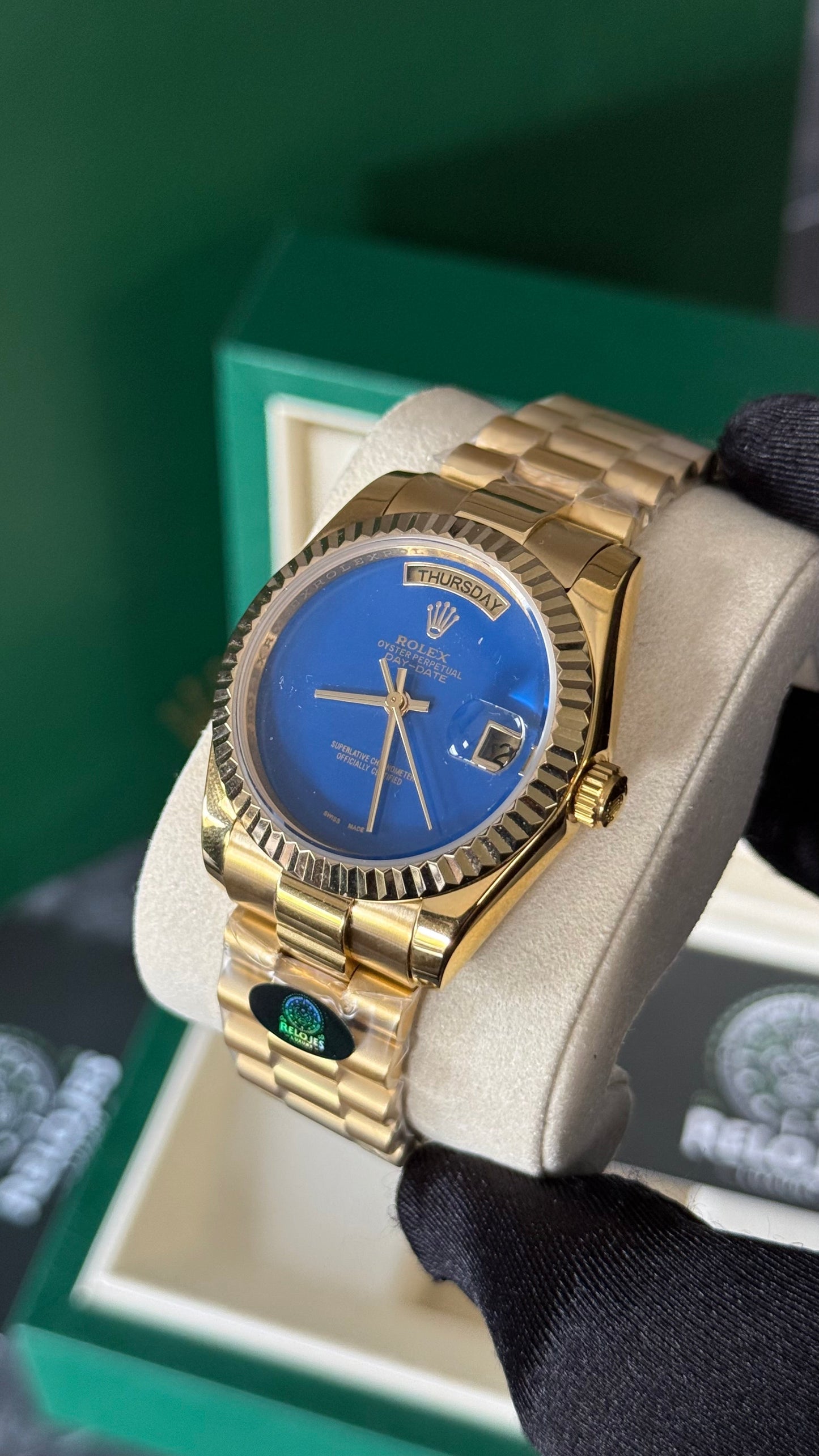 RLX DAY-DATE PRESIDENTIAL AZUL