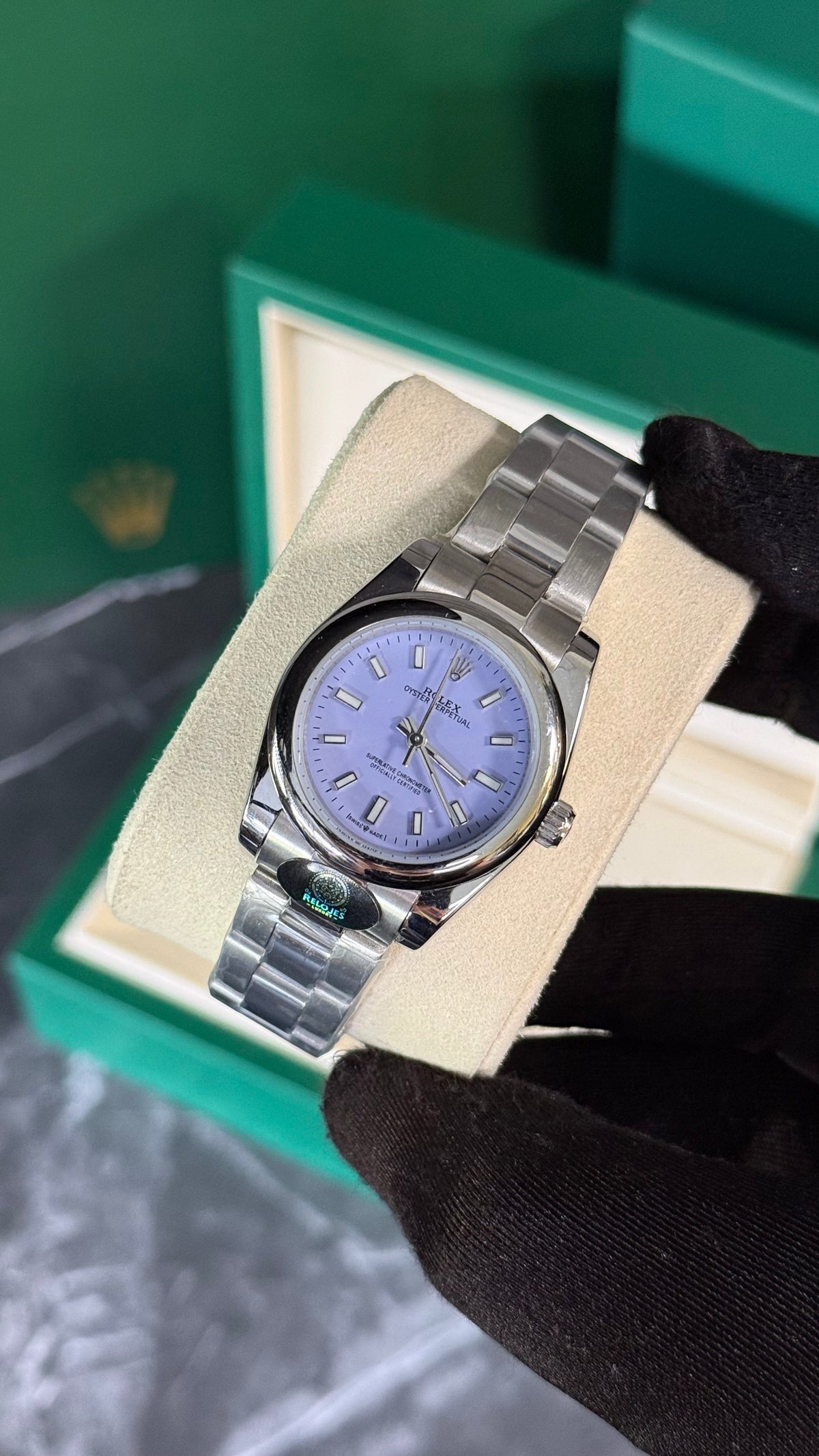 RLX OYSTER PERPETUAL (PLATA/LILA) 31mm