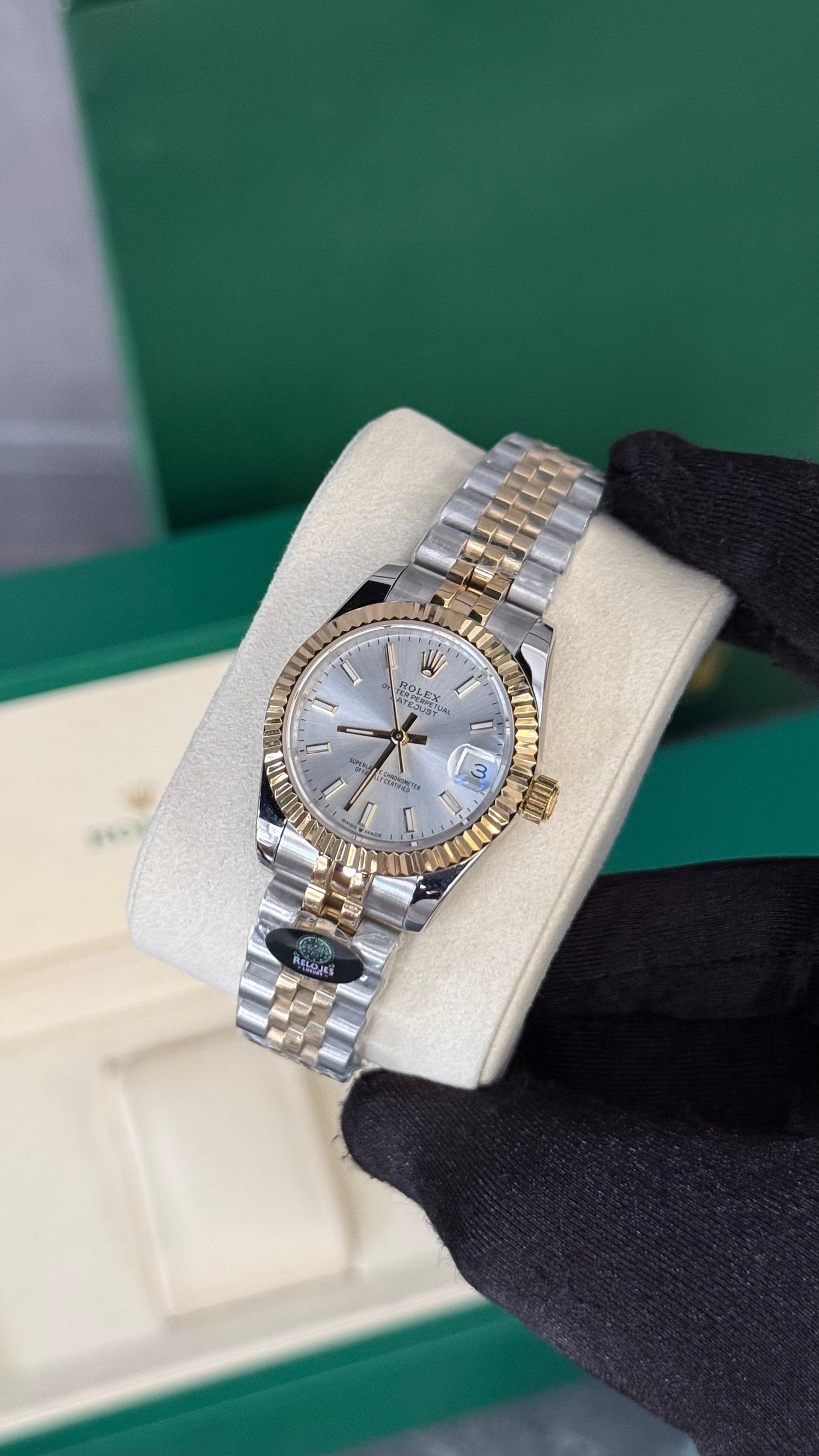 RLX DATEJUST JUBILEE (ORO/ PLATA/ GRIS) 31mm