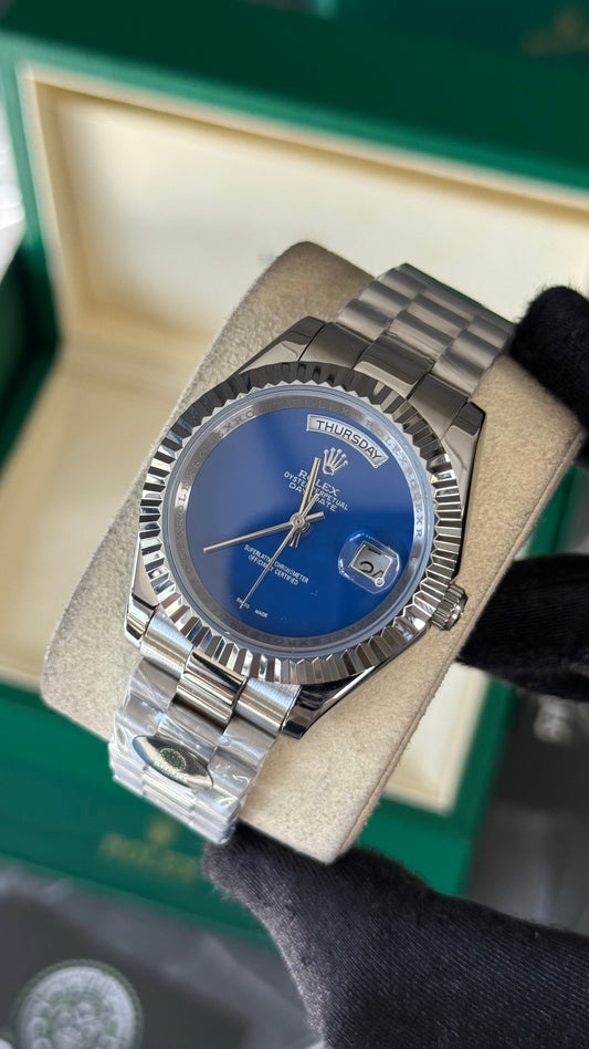 RLX DAY-DATE (PLATA/AZUL) Z