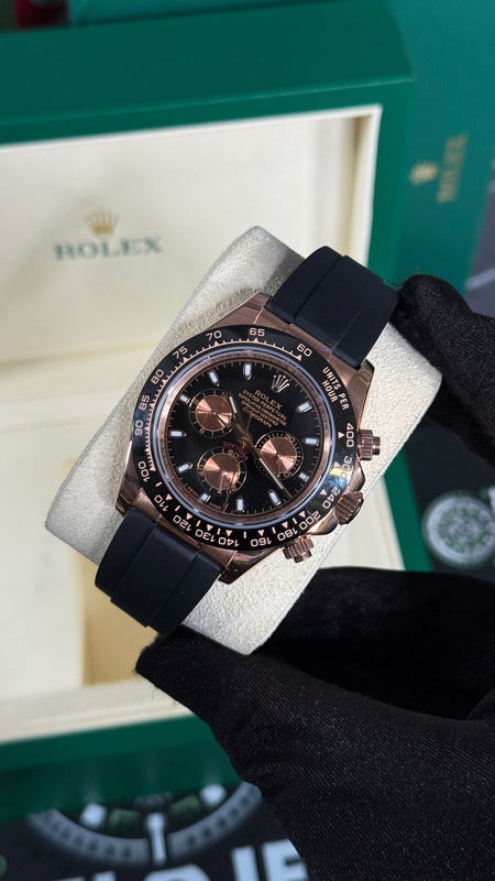 RLX DAYTONA (ORO ROSA/NEGRO) GOMA