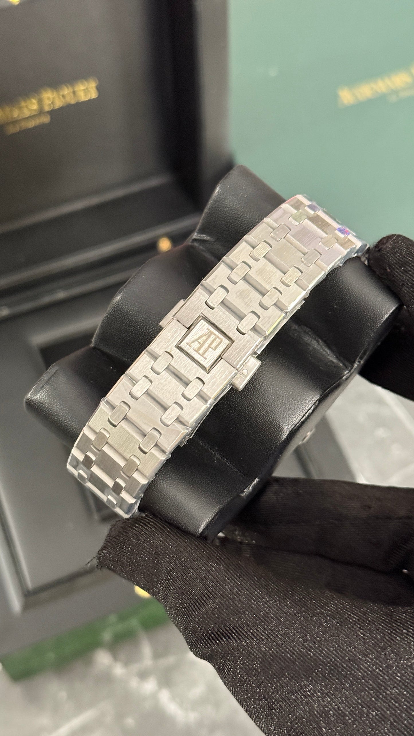 AP ROYAL OAK CRONÓGRAFO (PLATA/AZUL)