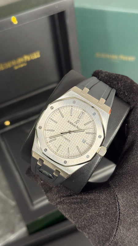 AP ROYAL OAK CAUCHO (PLATA/BLANCO)