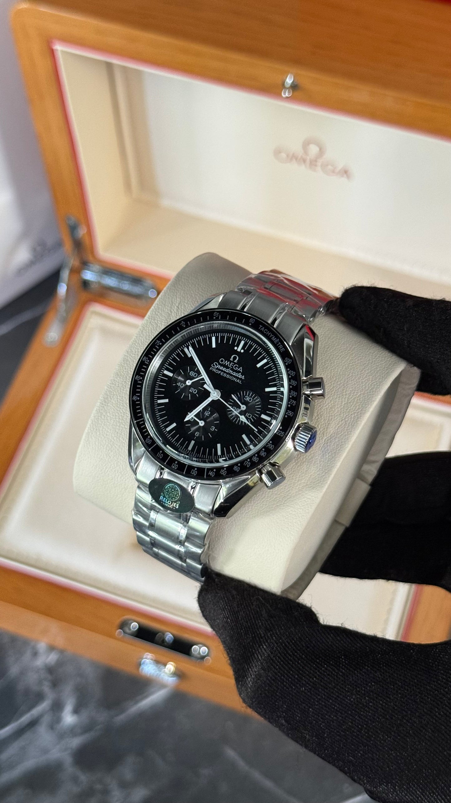 OMG SPEEDMASTER (NEGRO/PLATA) AUTOMÁTICO
