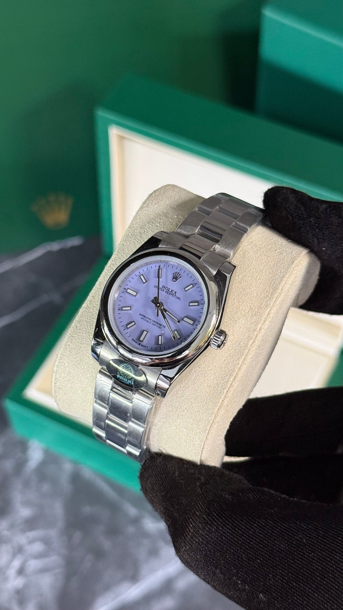 RLX OYSTER PERPETUAL (PLATA/LILA) 31mm