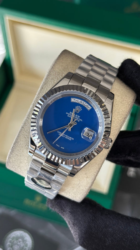 RLX DAY-DATE (PLATA/AZUL) Z