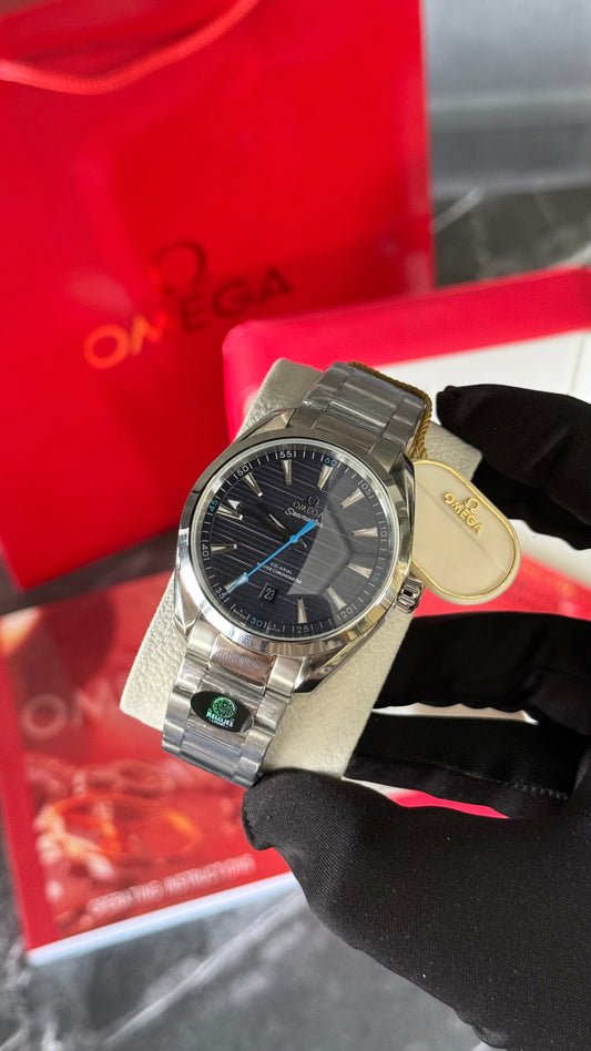 OMG AQUA TERRA (PLATA/AZUL) V2 41mm