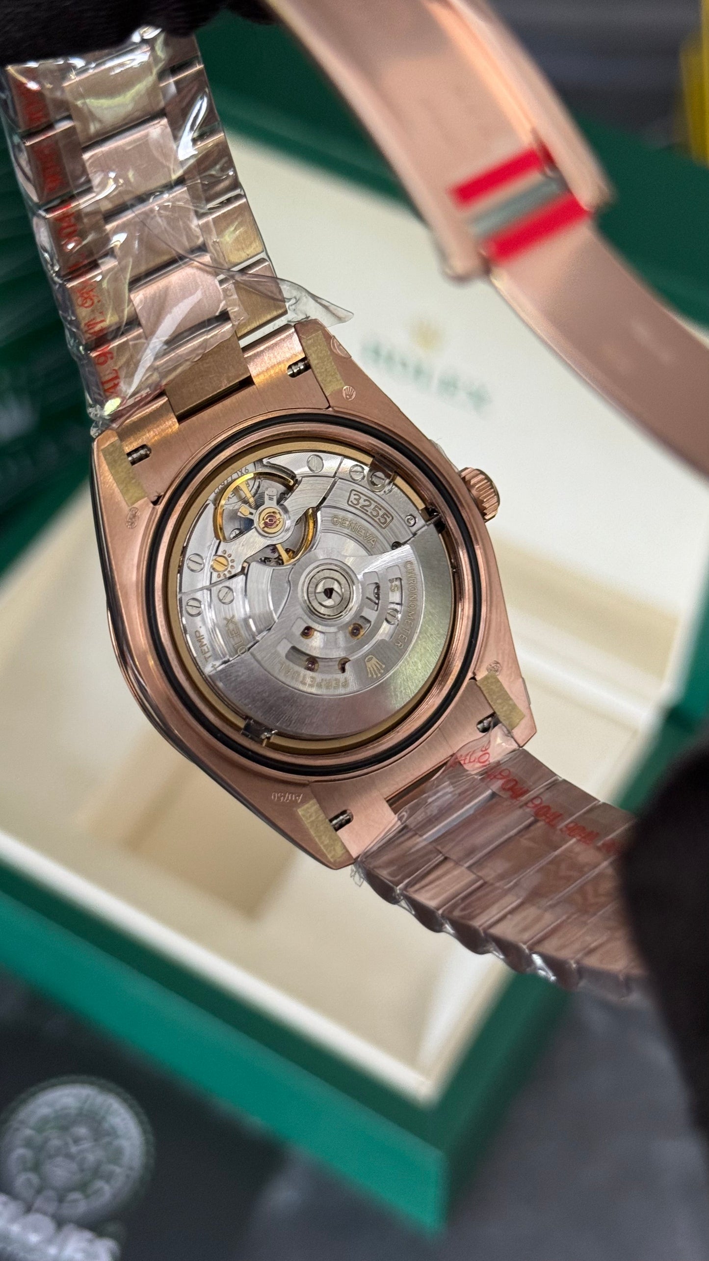 RLX DAY-DATE (CHOCOLATE/ORO ROSA) SUPERCL0N