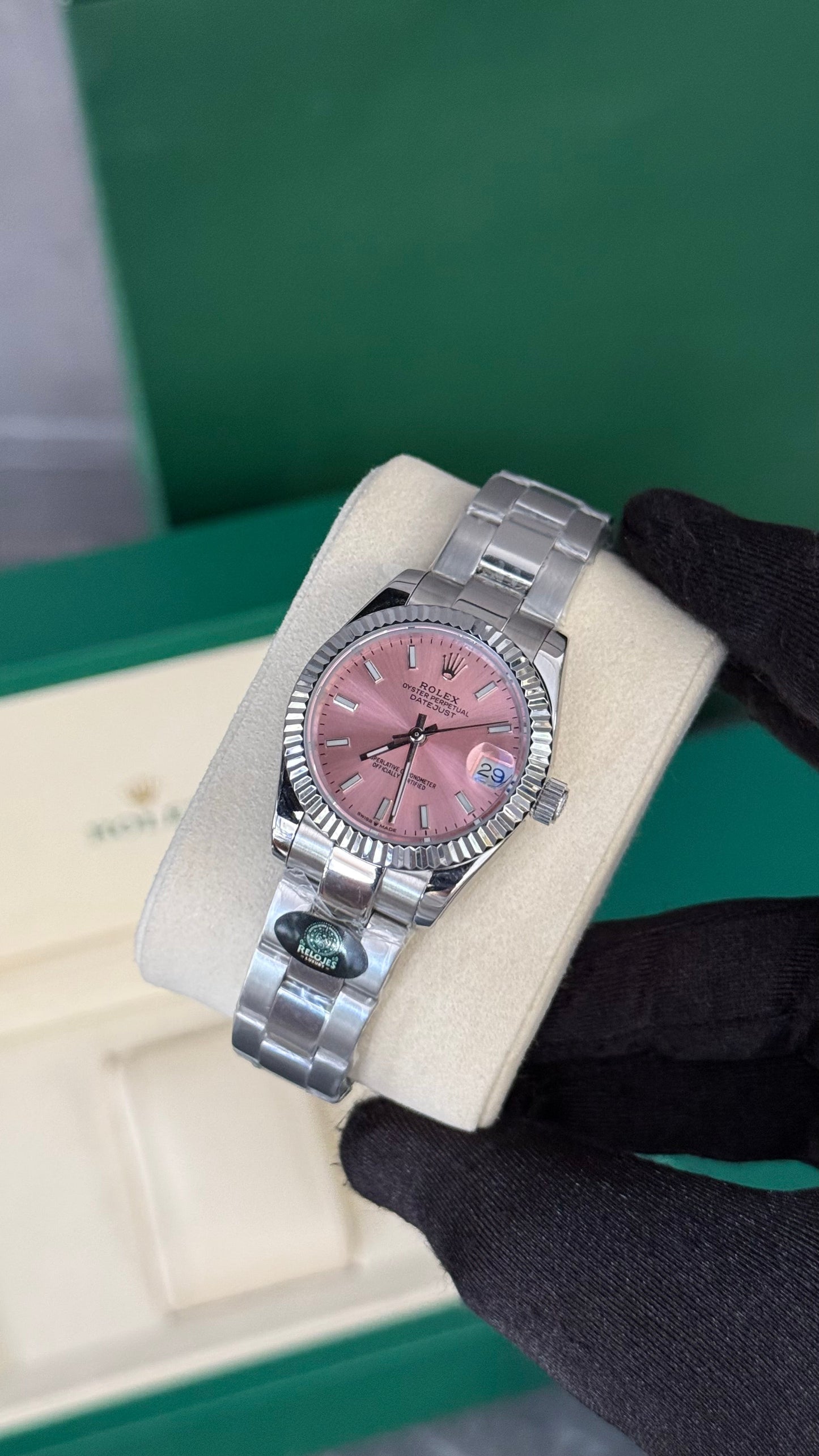 RLX DATEJUST (PLATA/ ROSA) 31 mm