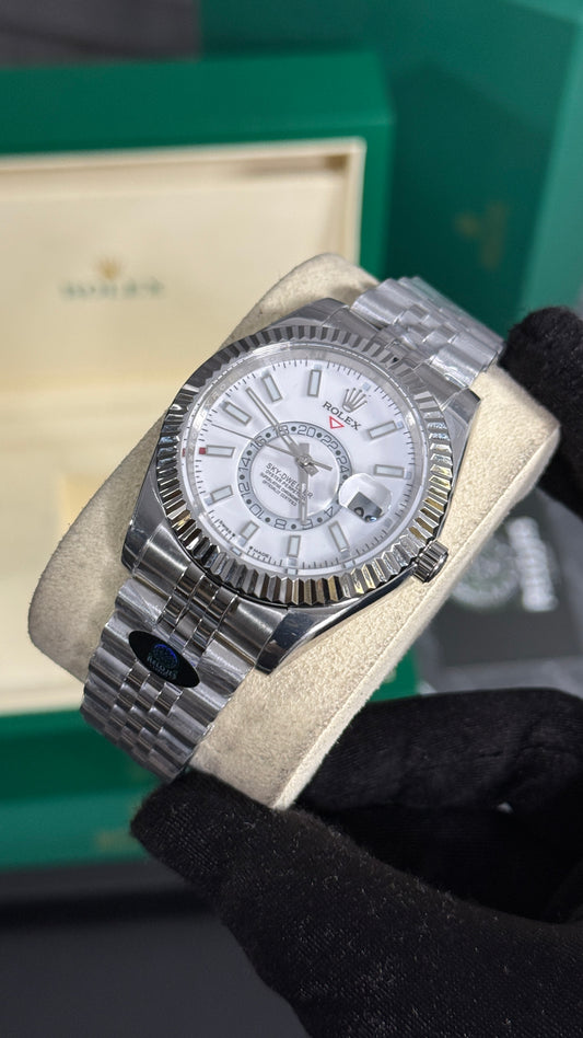 RLX SKY-DWELLER JUBILEE (PLATA/BLANCO)