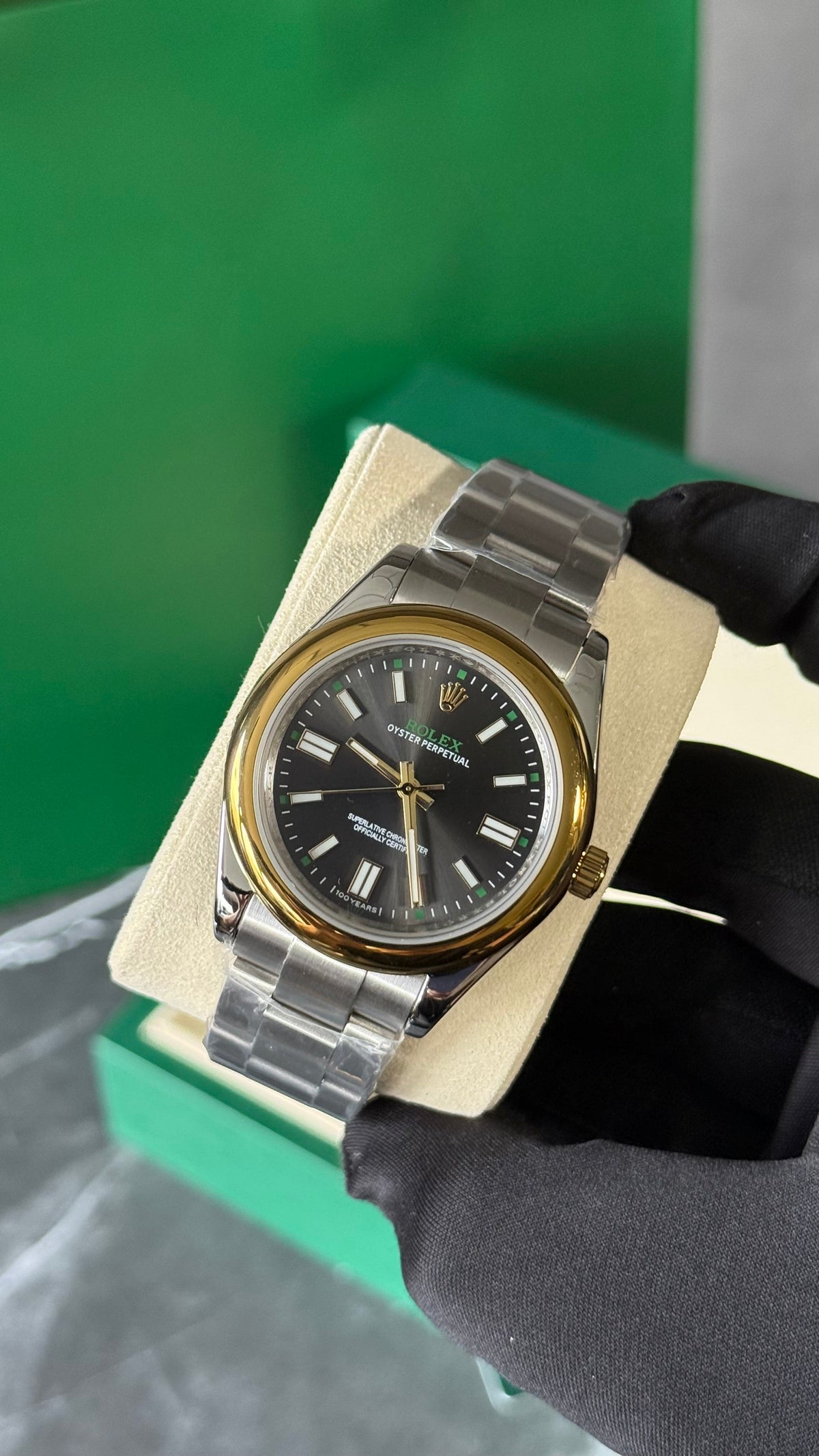 RLX OYSTER PERPETUAL (PLATA/ORO) 100 YEARS 41 mm