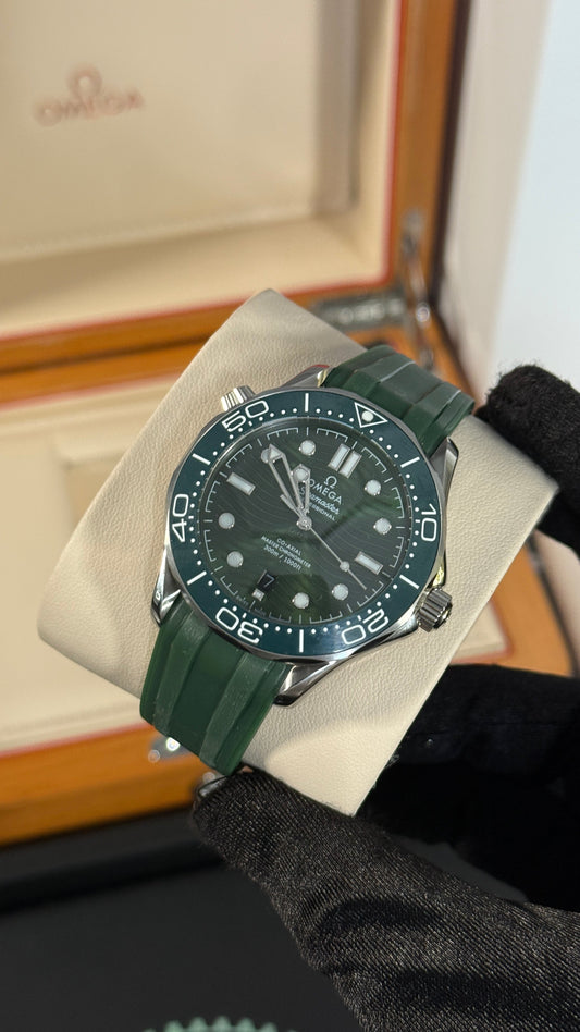 OMG SEAMASTER (PLATA/VERDE) CAUCHO
