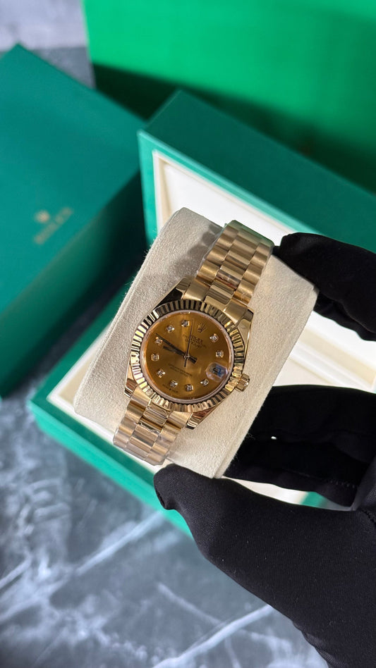 RLX DATEJUST (FULL ORO) 31mm  PRESIDENT