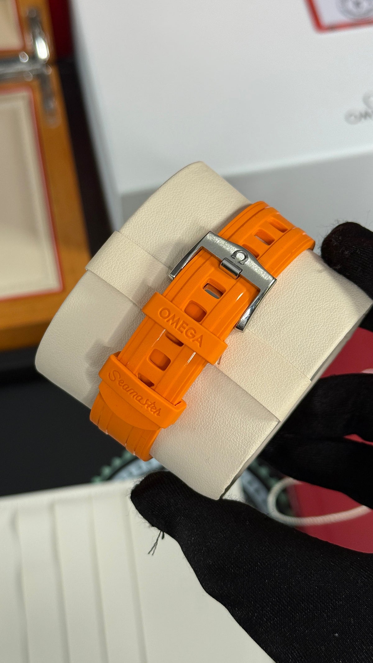 OMG SEAMASTER (PLATA/NARANJA) CAUCHO