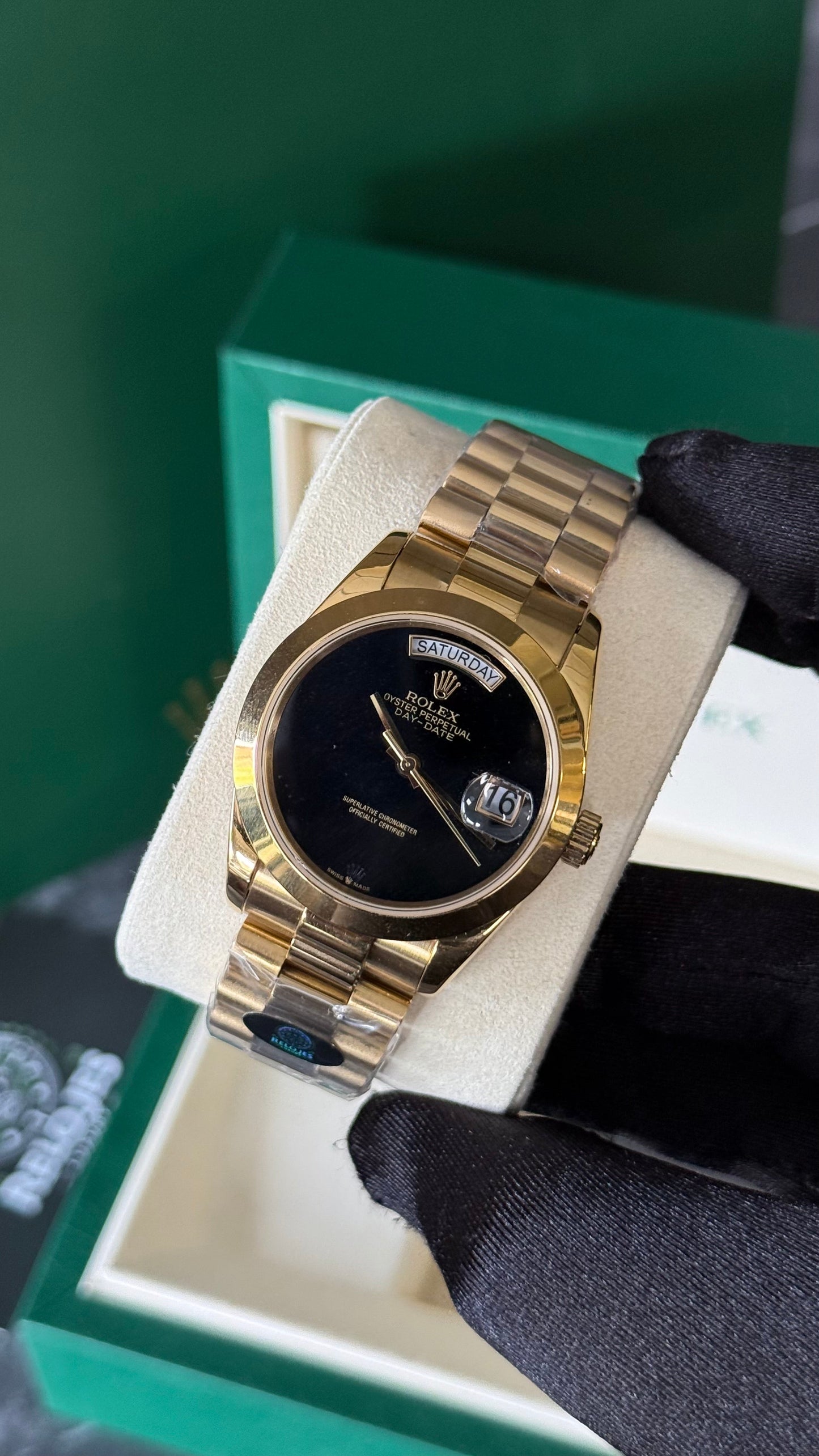 RLX DAY-DATE (ORO/NEGRO) SER