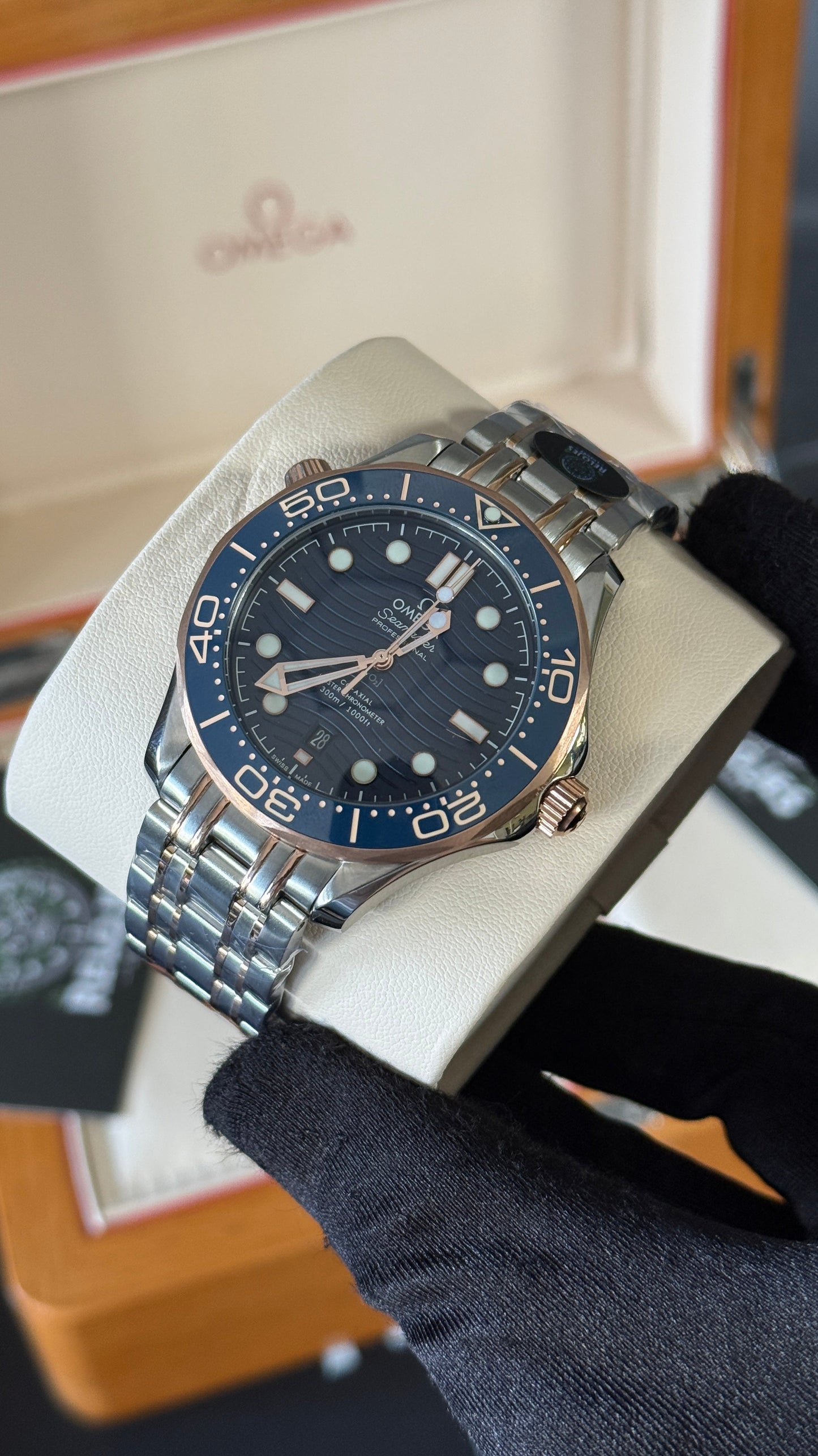 OMG SEAMASTER (PLATA/AZUL/ORO ROSA)