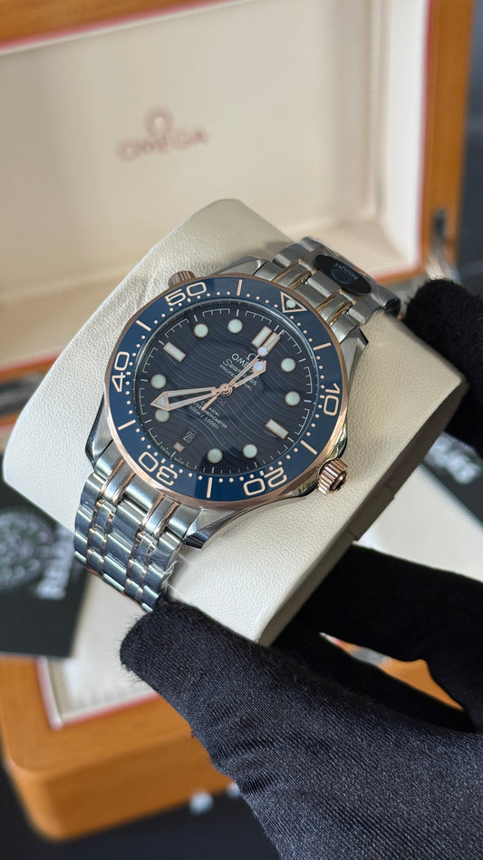 OMG SEAMASTER (PLATA/AZUL/ORO ROSA)